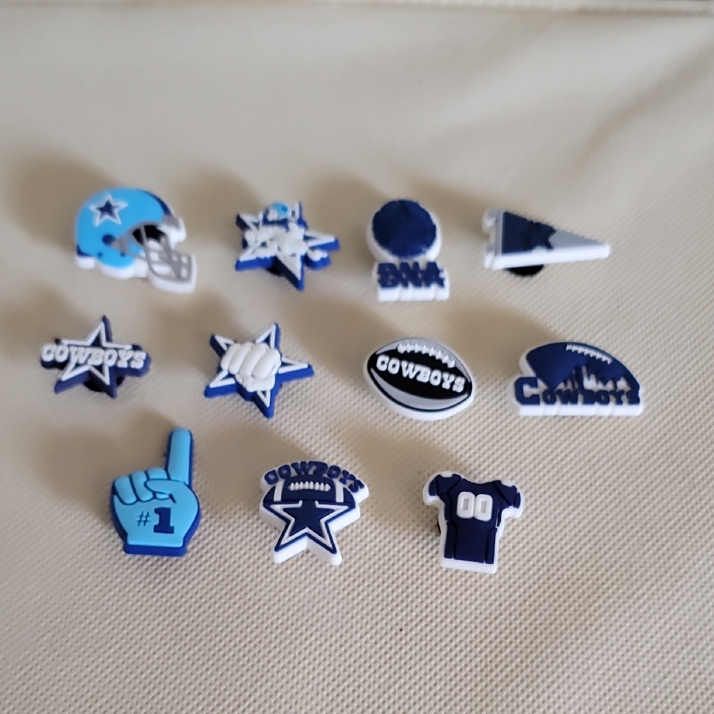 Dallas Cowboys Themed Croc Charms Set